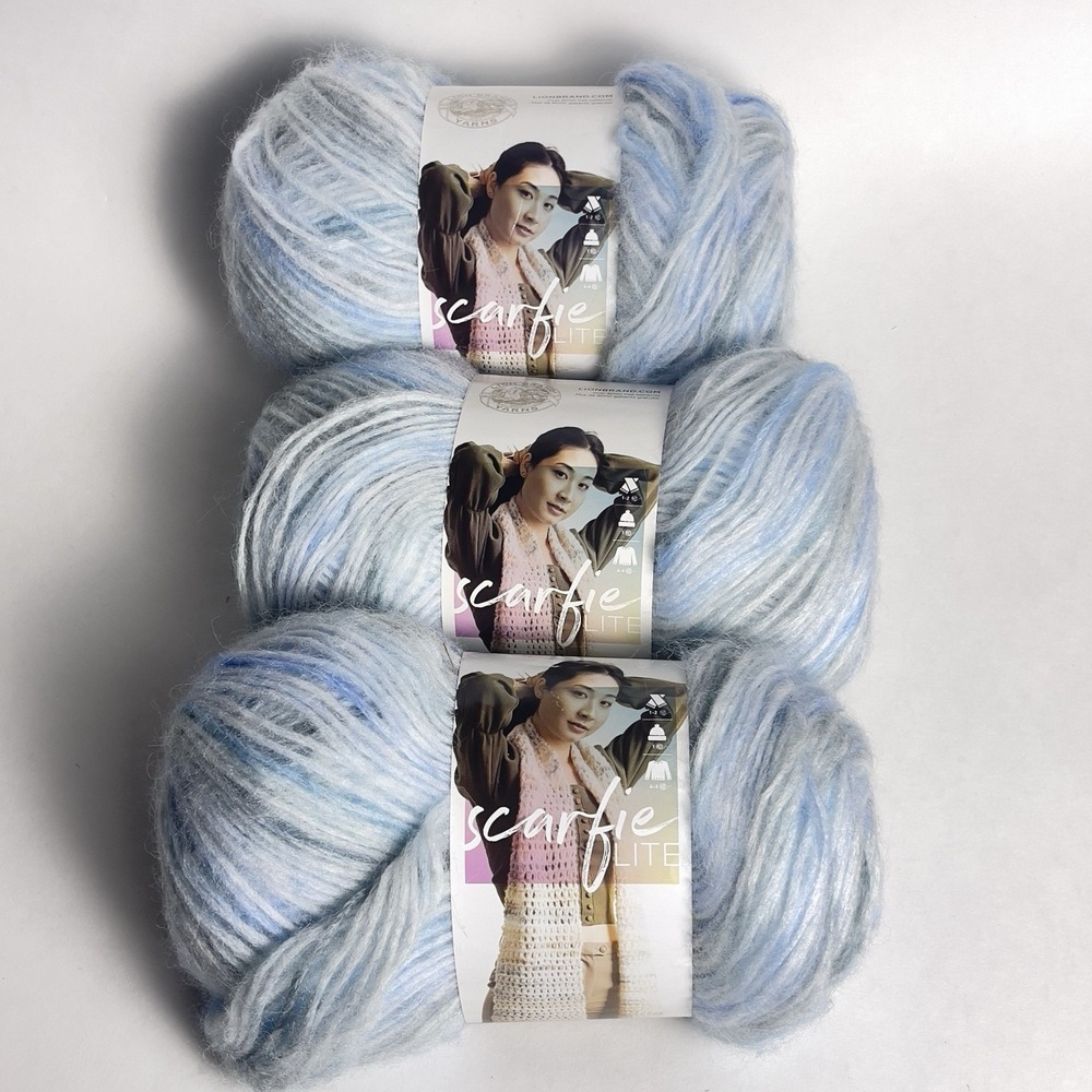 (3 Pack) Lion Brand Yarn 827-611V Scarfie Yarn, Cascade New